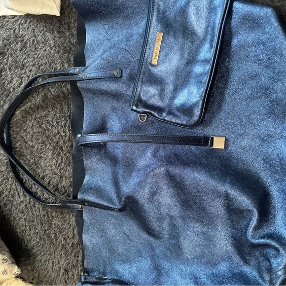 Tiffany & Co reversible blue suede tote - Picture 5 of 7